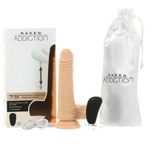 7.5 inches vibrating & rotating dildo